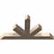 Ekena Millwork Saratoga Smooth Timber Gable Bracket, Douglas Fir, 60"W x 32"H x 5 1/2"D x 5 1/2"F, 13/12 Pitch GBW060X32X0606SAR00SDF - alternate 2
